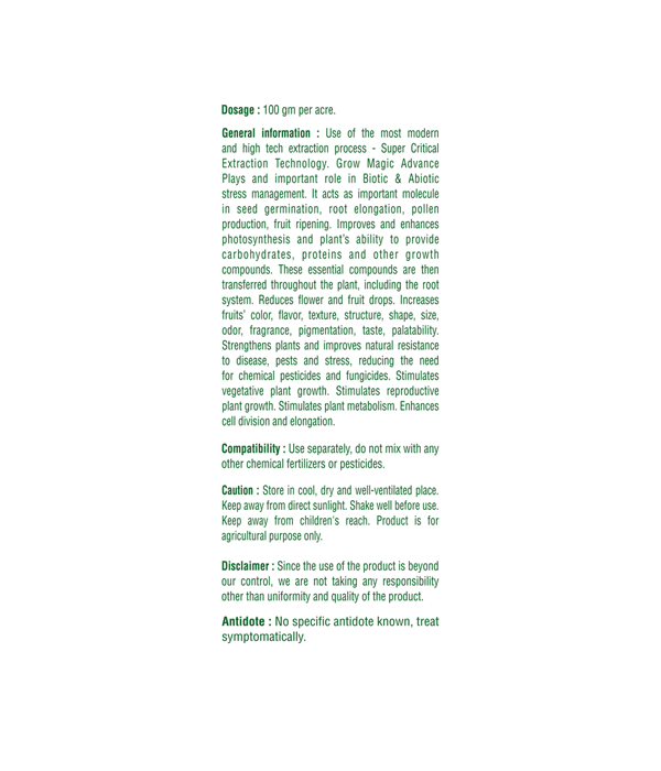 IndiaGro Grow Magic Advance (100g) - Image 2