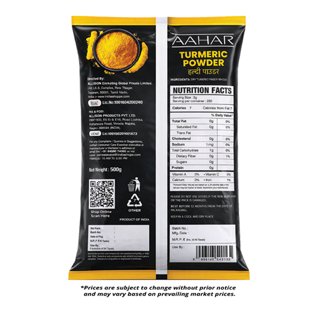 Aahar Turmeric Powder (500g) - Image 2