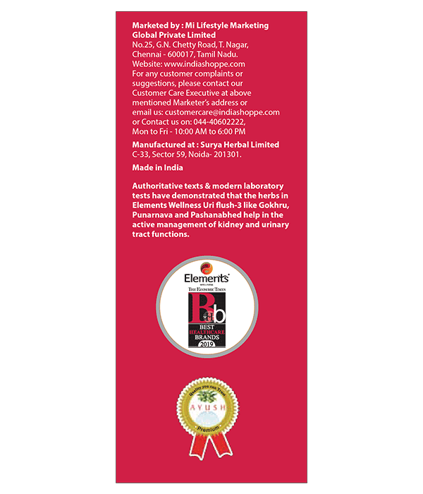 Elements Wellness Uri Flush-3 Liquid (200ml) - Image 4
