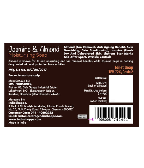Neustar Jasmine & Almond Moisturising Soap (100g) - Image 2