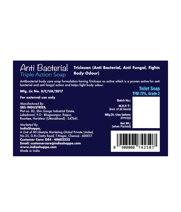 Neustar Anti Bacterial Triple Action Soap (100g) - Image 3
