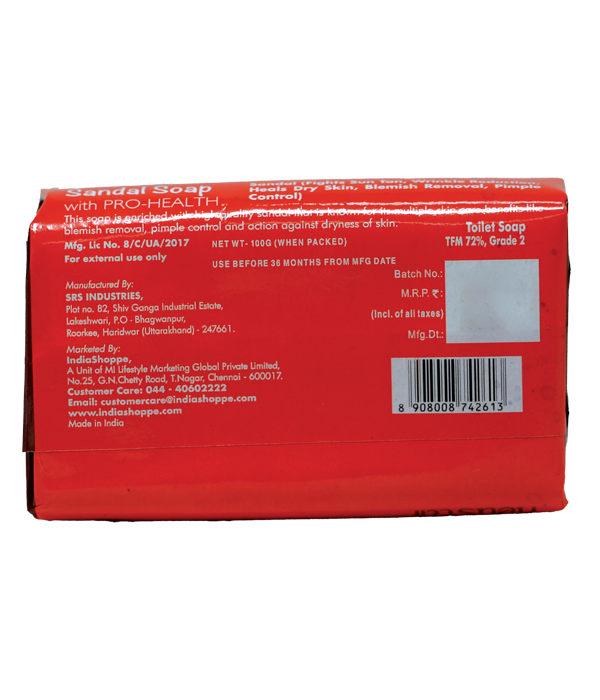 Neustar Sandal Soap With Pro-Health (100g) - Image 2