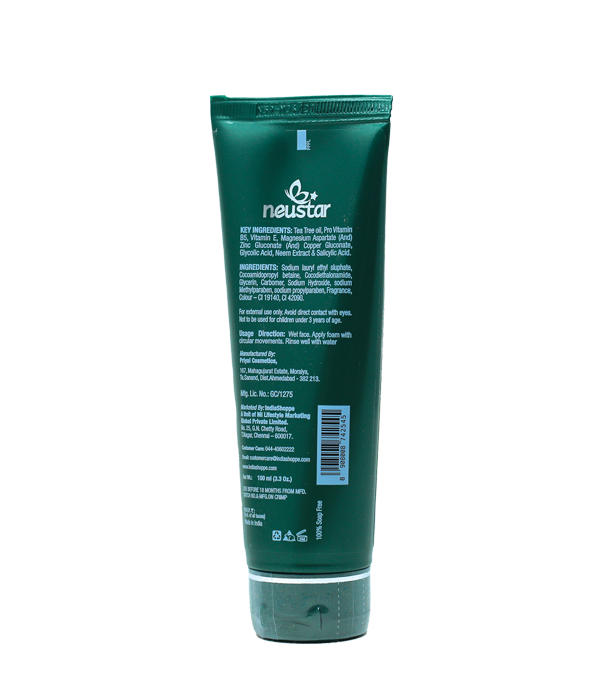 Neustar Neem Face Wash (100ml) - Image 2
