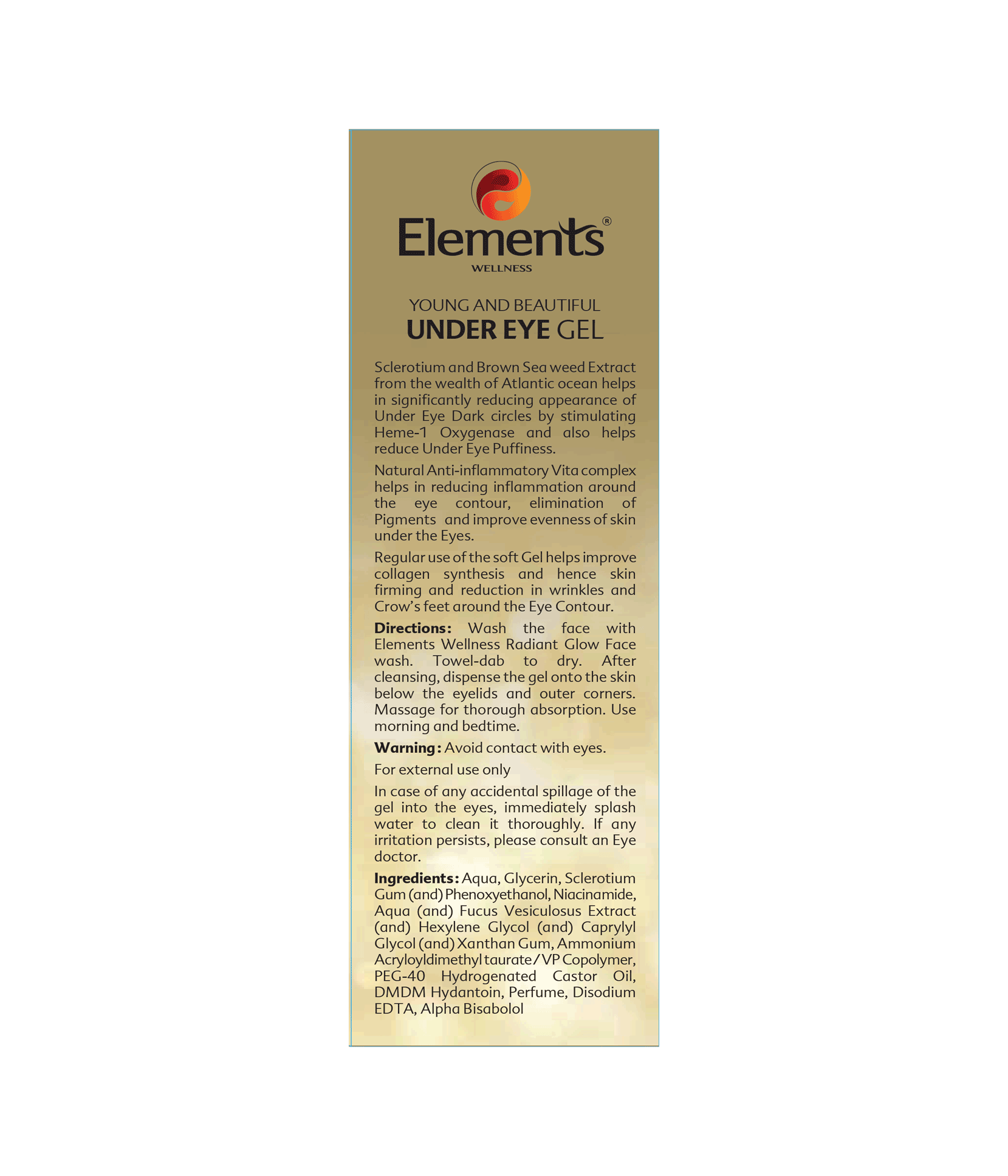 Elements Wellness Under Eye Gel (15ml) - Image 3