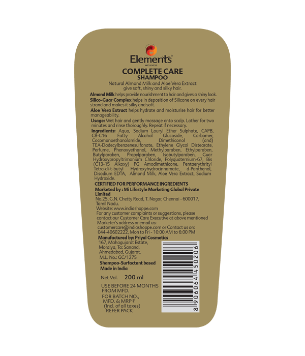 Elements Wellness Complete Care Shampoo (200ml) - Image 2